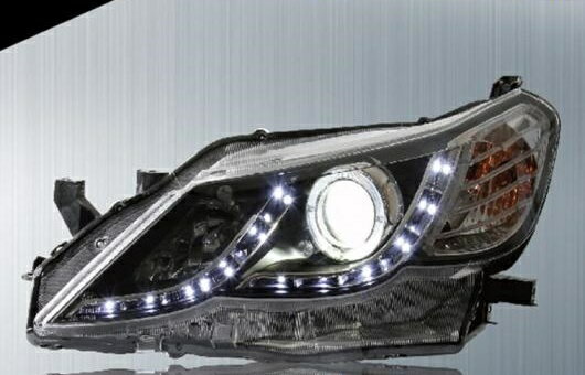 適用: トヨタ マーク X ヘッドライト 2011-12 LED ヘッドランプ DRL プロジェクター H7 HID バイキセノン レンズ AL-HH-0221 Car parts