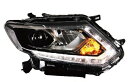 適用: 日産 エクストレイル ヘッドライト 14-16 LED ヘッドランプ DRL プロジェクター H7 HID バイキセノン レンズ 4300K~8000K 35W・55W AL-HH-0243 Car parts