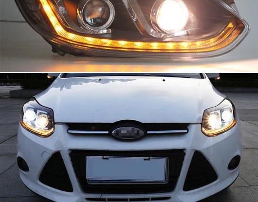 LED ヘッドライト 適用: フォード/FORD フォーカス 3 MK3 2012 2013 2014 LED DRL ダイナミック ターンシグナル ヘッド ランプ アセンブリ ムービング スタート AL-HH-2053 Car parts