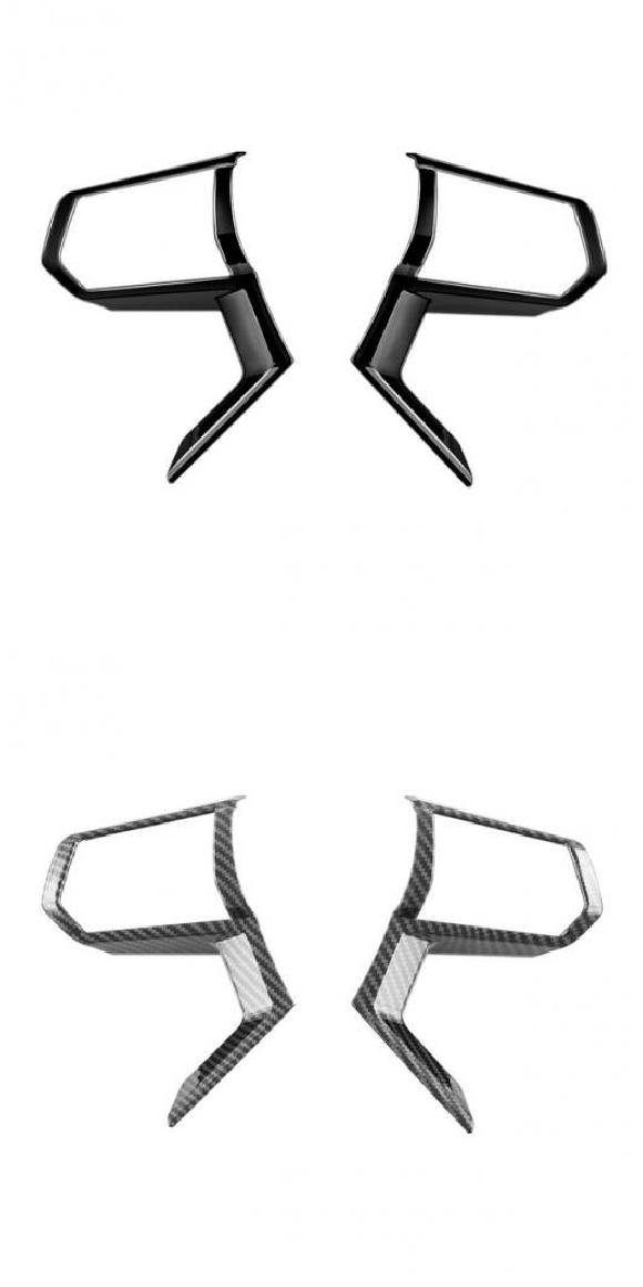 適用: 2023 三菱 アウトランダー カーボン ブラック ステアリング ホイール トリム インテリア ガーニ..