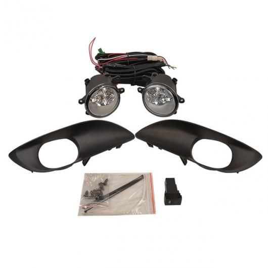 適用: トヨタ ヴィッツ ヤリス ハッチバック 2009 フロント バンパー LED フォグランプ スイッチ ワイヤー グループ フォグランプ フレーム バルブ H11 12V 55W TY370LED SR-AA-1805 Car light