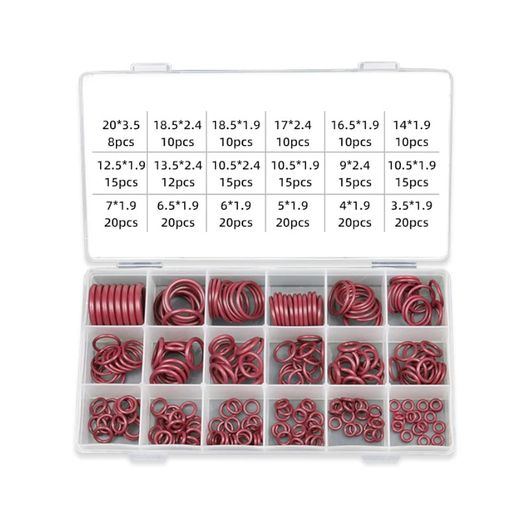 O-リング アソート HNBR ラバー O リング セット シール キット 適用: エアコン 自動車 エア コンディ..