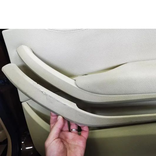 1 ペア インテリア カーボン 左 右 ドア ハンドル カバー トリム 適用: BMW X1 E84 2010 2011 2012 2013 2014 ベージュ 1ペア・ブラック 1ペア SR-CC-7263 Interior parts for cars