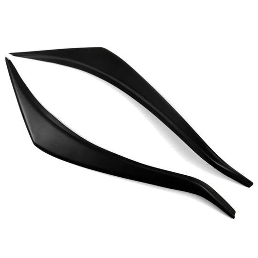 適用: トヨタ スペイド 2012-2020 コンパチブル フロント ヘッドライト 樹脂 トリム ステッカー アイブロー アイリッド ヘッド ライト アクセサリー ダム ブラック SR-CC-9529 Exterior parts for cars