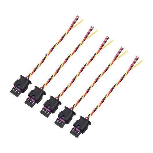 PDC パーキング センサー プラグ コネクタ ワイヤー セット 5ピース 4F0973703 適用: VW ゴルフ パサート A1 A3 A4 A6 A7 Q5 Q7 R8 TT セアト シュコダ SR-DD-0489 sensor
