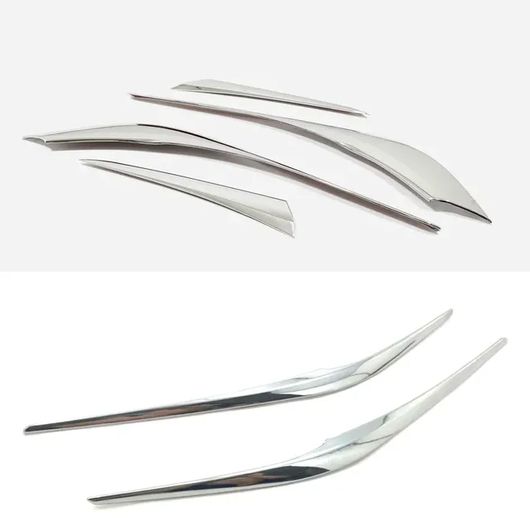 適用: マツダ CX-5 CX5 2017-2019 2020 2021 カーボンファイバー ヘッドライト アイブロー カバー トリ..