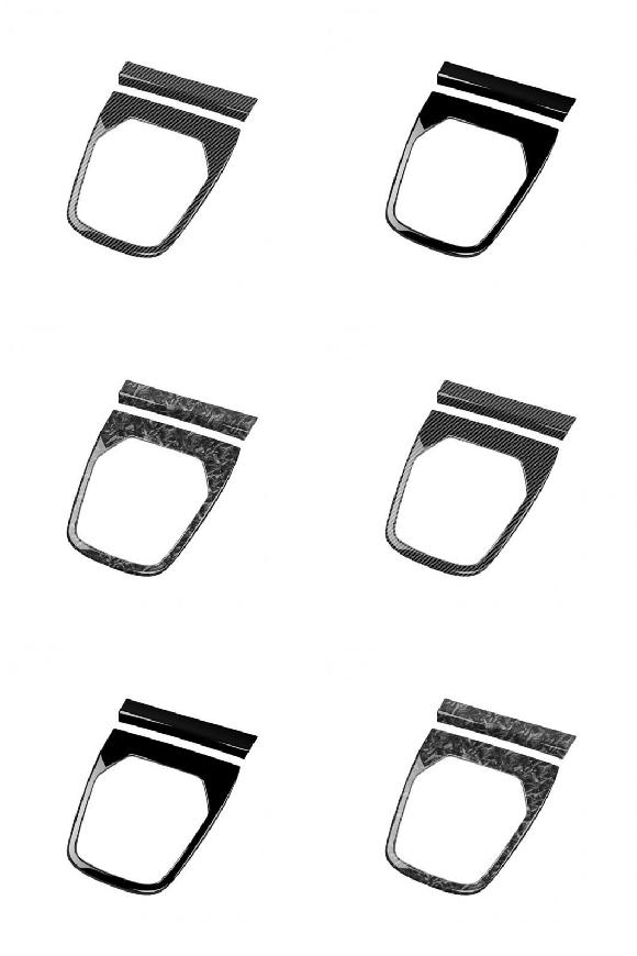 適用: スバル BRZ/ZD8 適用: トヨタ GR86/ZN8 2021 2022 インテリア ギア シフト パネル デカール 装飾 右ハンドル用 カーボンファイバー〜左ハンドル用 マーブル グレイン SR-AA-3460 Interior parts for cars