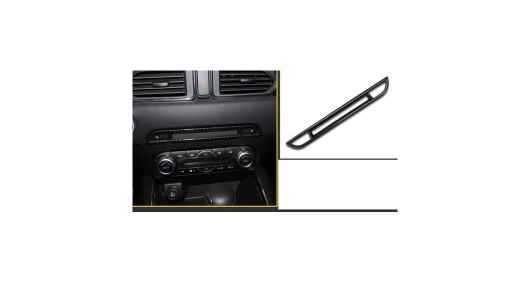 適用: マツダ CX-5 CX5 2017-2021 インテリア カーボンファイバー ABS インテリア フロント カップホルダー カバー トリム ステッカー シート ヒート 左ハンドル用 右ハンドル用 SR-AA-3780 Interior parts for cars