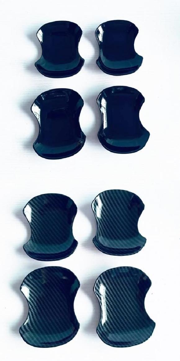 適用: トヨタ ランドクルーザー 250 プラド LC250 2024 ABS カーボンファイバー サイド ドア ハンドル ボウル カバー ブラック ボウル カバー・ブラック カーボンファイバー SR-AA-3838 Car parts