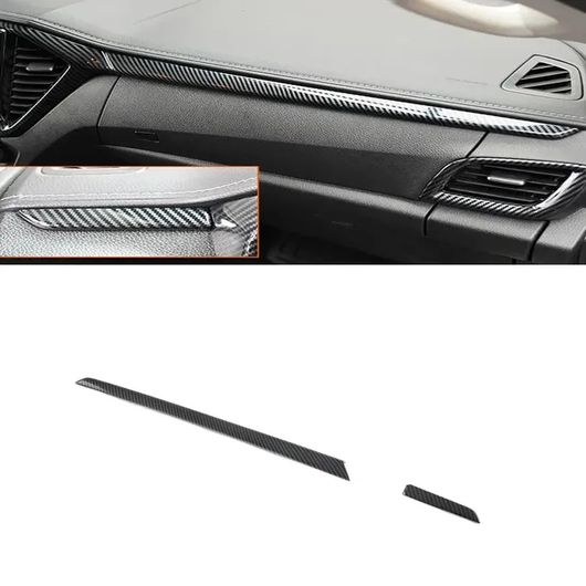 適用: いすゞ D-マックス DMAX 2021-2022 カーボンファイバー センター コンソール ギア アームレスト ボックス パネル カバー トリム 装飾 ステッカー センター ストリップ パネル SR-AA-3937 Interior parts for cars