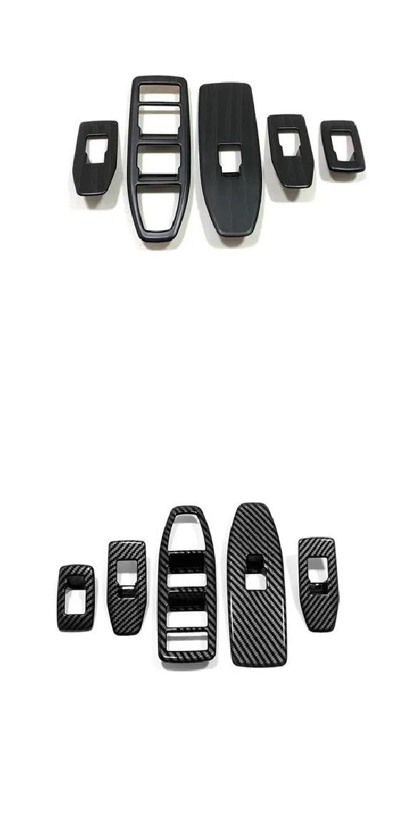 適用: BMW X1 U11 2023 2024 ABS 木目調 ウインドウ ボタン アームレスト ウインドウ スイッチ カバー トリム ウインドウ アジャスター ABS 木目調・ABS カーボンファイバー SR-AA-4006 Interior parts for cars