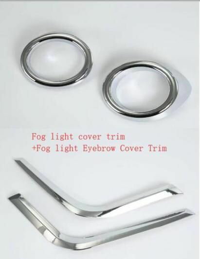 適用: スバル XV クロストレック 2017 2018 2019 2020 ABS クローム フロント フォグライト カバー ト..