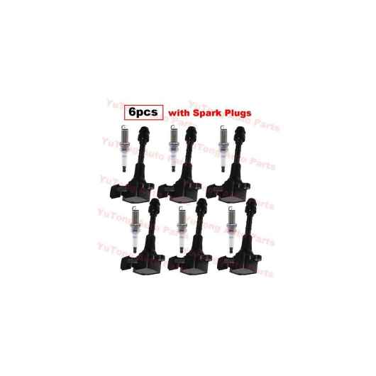 6ピース イグニッション コイル 適用: 日産 350Z ティアナ J31 フーガ Y50 2005 3.5L アルティマ L31 L32 エルグランド E51 インフィニティ/INFINITI FX 35 G35 6ピース スパーク プラグ SR-AA-7275 ignition coil