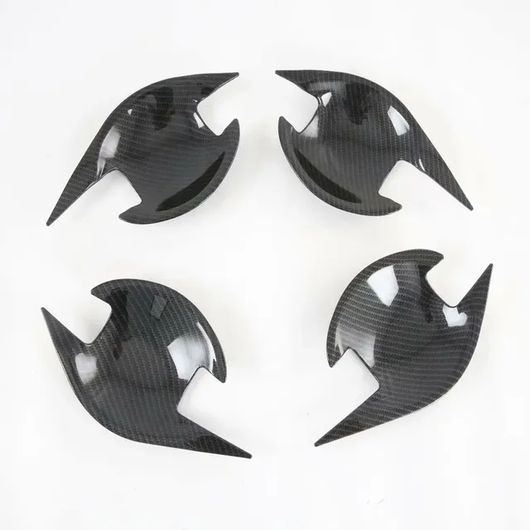 適用: 三菱 ASX RVR アウトランダー スポーツ 2013-2019 2020 2021 ABS カーボンファイバー サイド ドア ハンドル ボウル カバー トリム ステッカー スタイリング ドア ボウル カバー SR-AA-0569 Interior parts for cars