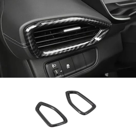 適用: ヒュンダイ/現代/HYUNDAI サンタフェ 2019-2023 カーボンファイバー インテリア アクセサリー エア コンディション アウトレット 吹き出し口 カバー サイド AC アウトレット カバー SR-AA-0657 Interior parts for cars