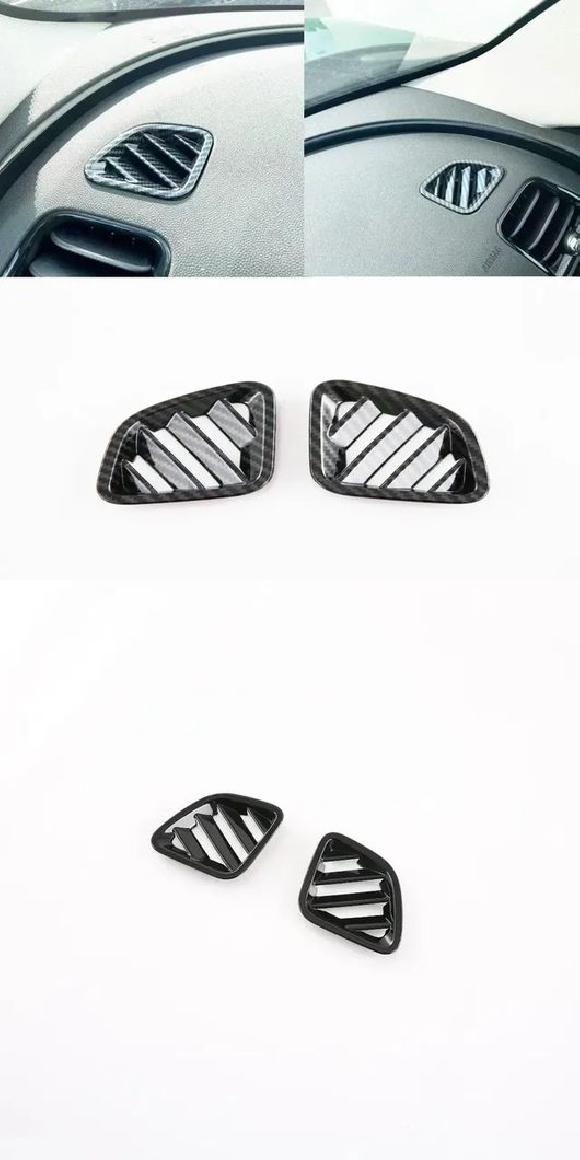 インテリア アクセサリー 適用: ミニ クーパー クラブマン 2022 ABS カーボンファイバー サイド アッパー エア コンディション カーボンファイバー AC・ブラック AC カバー SR-AA-0678 Interior parts for cars