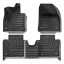 適用: ポールスター 4 2023 2024 フロアマット カーゴ ライナー トランク パッド TPE 3D フット マット 防水 オール ウェザー ブラック ...