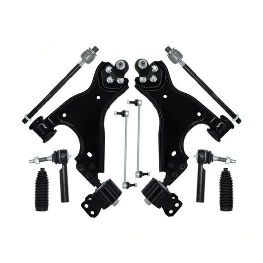 10ピース フロント ロワー コントロールアーム ボール ジョイント スタビライザー リンク キット 適用:..