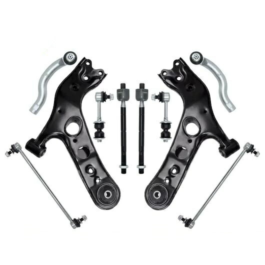 10ピース フロント ロワー コントロールアーム タイ ロッド エンド リンク キット 適用: トヨタ RAV4 2006 2007 2008 2009 2010 2011 2012 2013-2018 K750043 SR-BB-4965 Car parts