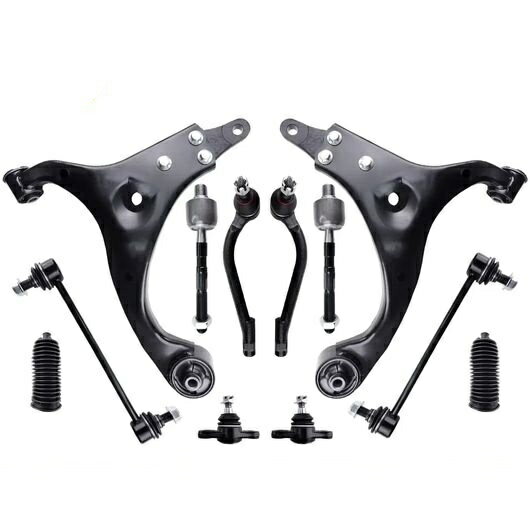 12ピース フロント ロワー コントロール アーム スタビライザー リンク サスペンション セット 適用: ..