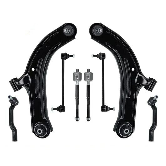 8ピース フロント ロワー コントロールアーム スタビライザー リンク タイ ロッド エンド キット 適用:..