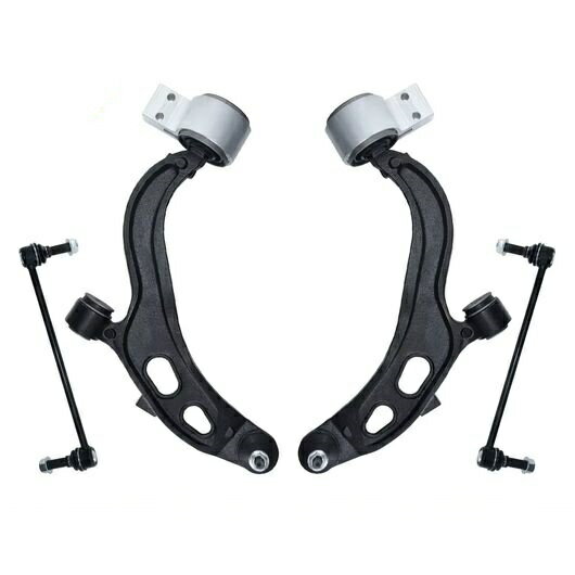 4ピース キット フロント ロワー コントロールアーム スタビライザー スウェイバー リンク 適用: フォ..