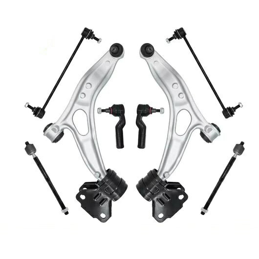 コントロール アーム タイ ロッド エンド スタビライザー リンク 8ピース セット 適用: フォード/FORD フォーカス C-マックス 2012 2013 2014 2015 2016 2017 2018 K750554 SR-BB-5070 stabilizer