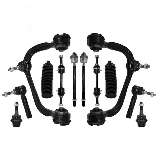 12ピース フロント アッパー コントロールアーム スタビライザー スウェイバー リンク タイ ロッド エ..