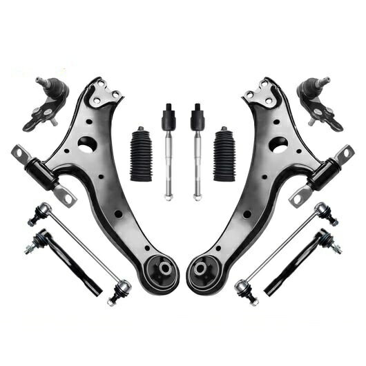 12ピース フロント ロワー コントロールアーム スタビライザー スウェイバー リンク タイ ロッド エン..