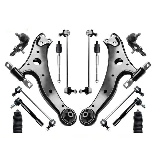 14ピース フロント ロワー コントロールアーム スタビライザー スウェイバー エンド リンク タイ ロッ..
