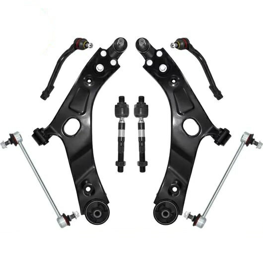 8ピース フロント ロワー コントロールアーム ボール ジョイント スタビライザー リンク キット 適用: ..