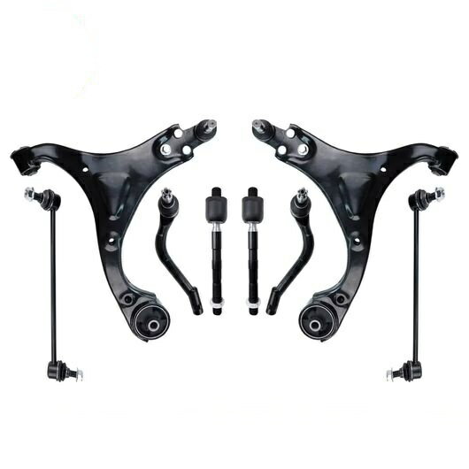 フロント ロワー 左側＆右側 コントロールアーム ボール ジョイント スタビライザー リンク 8ピース セ..