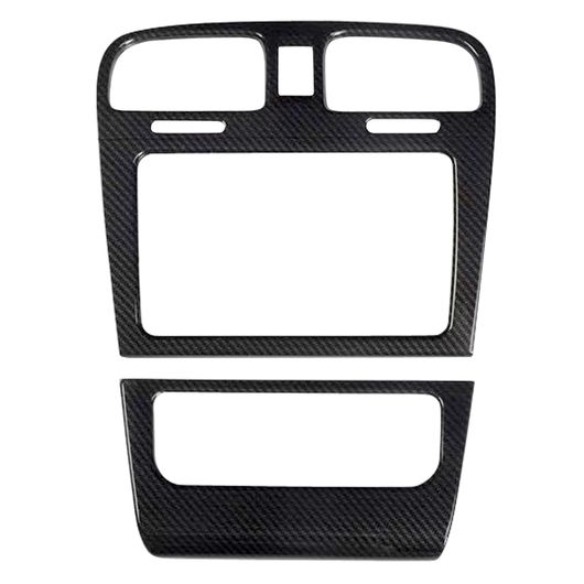 適用: フォルクスワーゲン/VOLKSWAGEN ゴルフ 6 MK6 2008 2009 2010 2011 2012 ABS カーボン インテリア センター コンソール パネル トリム カバー 2ピース SR-BB-5503 Interior parts for cars