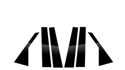 適用: ヒュンダイ/現代/HYUNDAI ツーソン 2007 2008 2009 2010 2011 2012 2013 6ピース ポリッシュ ピラー ポスト ウインドウ トリム カバー ステッカー ブラック SR-BB-7421 Exterior parts for cars