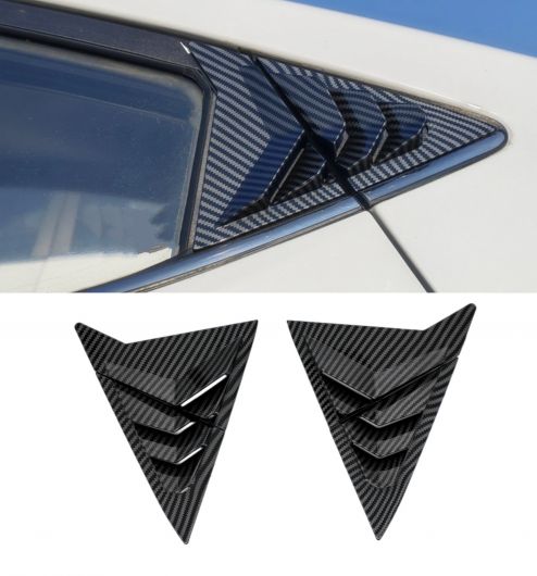 カーボン リア ABS サイド 吹き出し口 ウインドウ スクープ ルーバー トリム カバー 適用: ヒュンダイ/現代/HYUNDAI エラントラ アバンテ セダン 2011-2015 カーボン SR-BB-7988 Exterior parts for cars