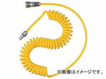 トラスコ中山/TRUSCO スパイラルホース カップリング付 使用範囲 4m SAH805C(3362507) JAN：4989999011487 Use range with spiral hose coupling