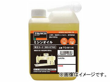 トラスコ中山/TRUSCO ミシンオイル1L TOM1N(3909760) JAN：4989999125306 Sewing oil