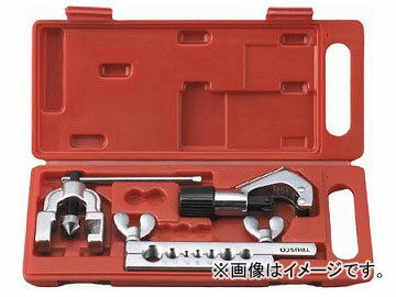 GFS-W インチサイズ P 作業用品 水道・空調配管用工具 フレアリングツール 1256114 tool ツール 工具 整備 用品 とらすこ なかやま ナカヤマ 中山 トラスコ入数：1セット【特長】●フレアリングバーとクランプの取り外しができ、収納に便利です。【用途】●軟質銅管・軟粘質アルミ管のフレア加工と切断に。【仕様】●タイプ:インチ用●適用管外径:3/16、1/4、5/16、3/8、7/16、1/2、5/8●インチサイズ用【セット内容/付属品】●フレアリングツール●チューブカッター（GFC-111）●プラスチックケース【質量】1.6kg●表数値以下の薄い軟質パイプをご使用ください。●アルミパイプを加工される場合は、軟質で粘りのあるパイプに限りご使用ください。商品の詳細な情報については、メーカーサイトでご確認ください。