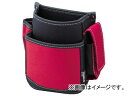 トラスコ中山/TRUSCO 腰袋 2段 携帯電話ホルダー付き レッド TWP2R(3656187) JAN：4989999111804 Red with steps waist bag mobile phone holder