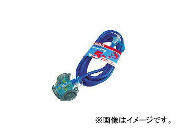 ハタヤリミテッド/HATAYA 防雨型2Pショートタップ 0.5m ブルー FX005B(3703193) JAN：4930510419534 Rainproof type short tap blue