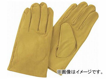 トラスコ中山/TRUSCO 袖なし革手袋 クレスト牛革製 フリーサイズ イエロー TYKKY(2538423) JAN：4989999369663 Sleeveless gloves Crest cowhide free size yellow