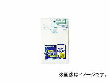 日本サニパック/SANIPAK 容量表記入り白半透明ゴミ袋45L HT46(3564339) JAN：4902393207461 Capacity notation white semi transparent garbage bag