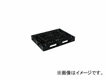 三甲/SANKO プラスチックパレット 1300×1000×150 黒 SKD41013BK Plastic palette black