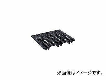 日本プラパレット 輸出梱包用プラスチックパレットEX1210 片面四方差し 黒 EX1210BK Exported packing plastic palette One sided four insertion