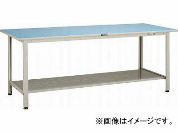 トラスコ中山/TRUSCO BO型軽量作業台 1800X750 下棚2枚付 BO1875LT2(4544421) type lightweight workbench With lower shelves