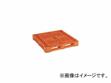 日本プラパレット プラスチックパレットSLA1111 片面四方差し イエロー SLA1111Y(4532961) Plastic Palette One sided four yellow