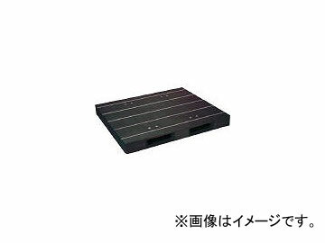 日本プラパレット プラスチックパレットZD-1315E-RR 片面二方差し 黒 ZD1315ERRBK(4634969) Plastic Pallet One side…