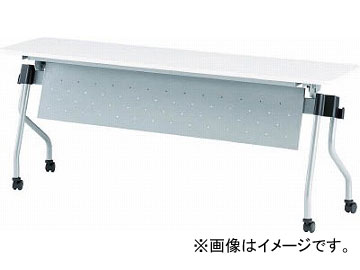 TOKIO 天板跳上式並行スタックテーブル(パネル付) NTA-N750P-W(4919696) Top plate up type parallel stack table with panel