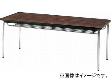 トラスコ中山 会議用テーブル 1800X600XH700 丸脚 ローズ TDS-1860T_RO(4646525) JAN：4989999766974