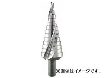 ALPEN 2枚刃スパイラルステップドリル 12mm ハイス 72200412(7666225) blade Spiral Step Drill High